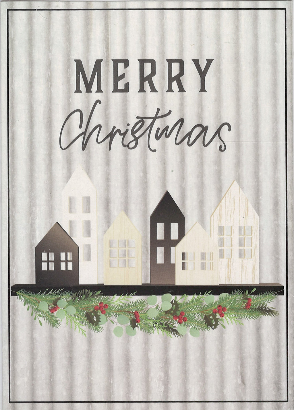 Farm House Boxed Cards – Merry Christmas Village