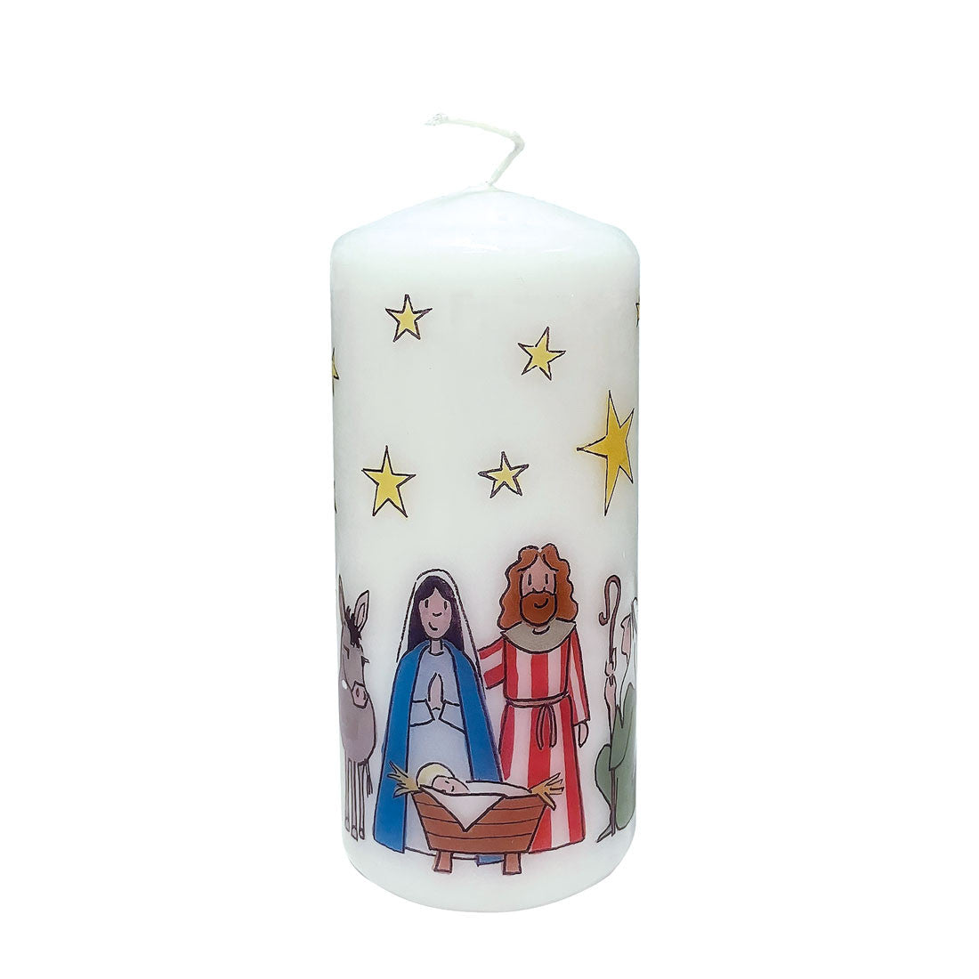Christmas Nativity Pillar Candle