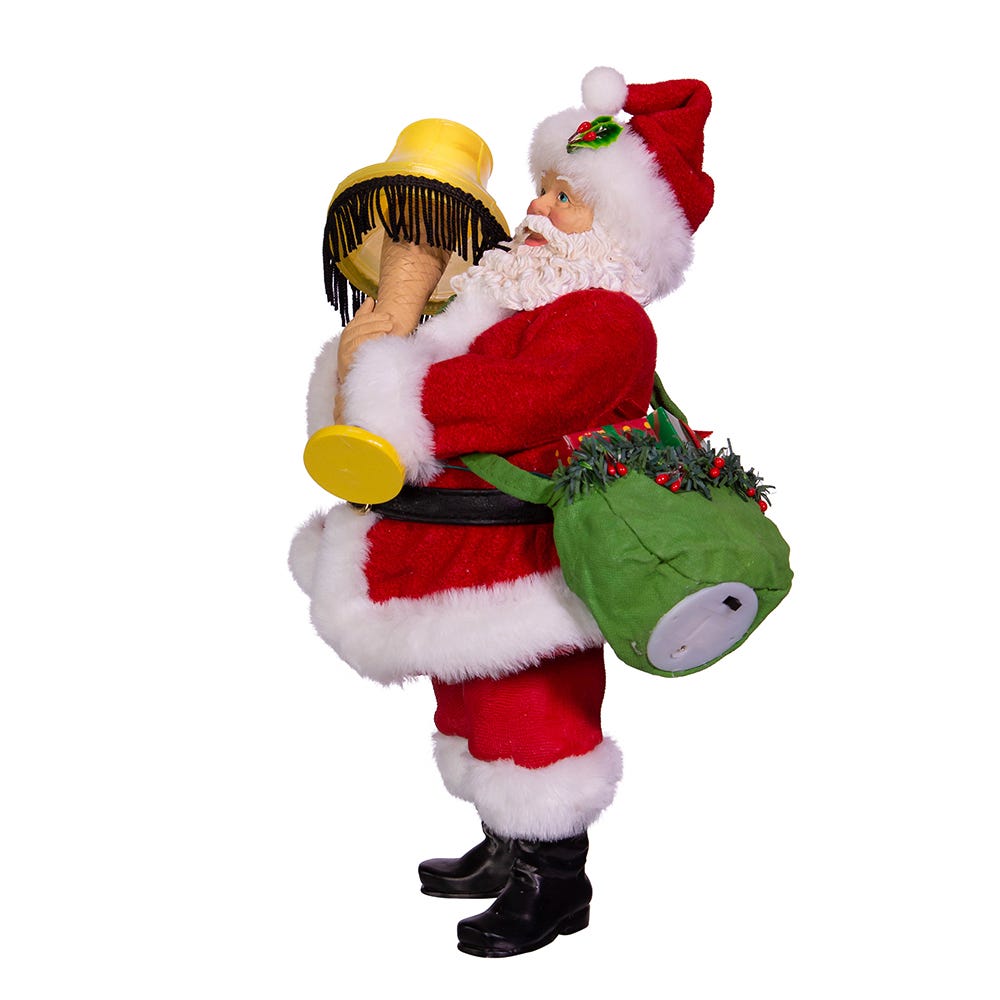 Santa Gifting a Leg Lamp Figurine - 10 Inch