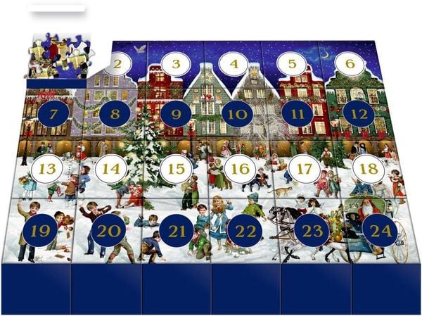 Winter Evening In the Town - Jigsaw Puzzle Advent Calendar