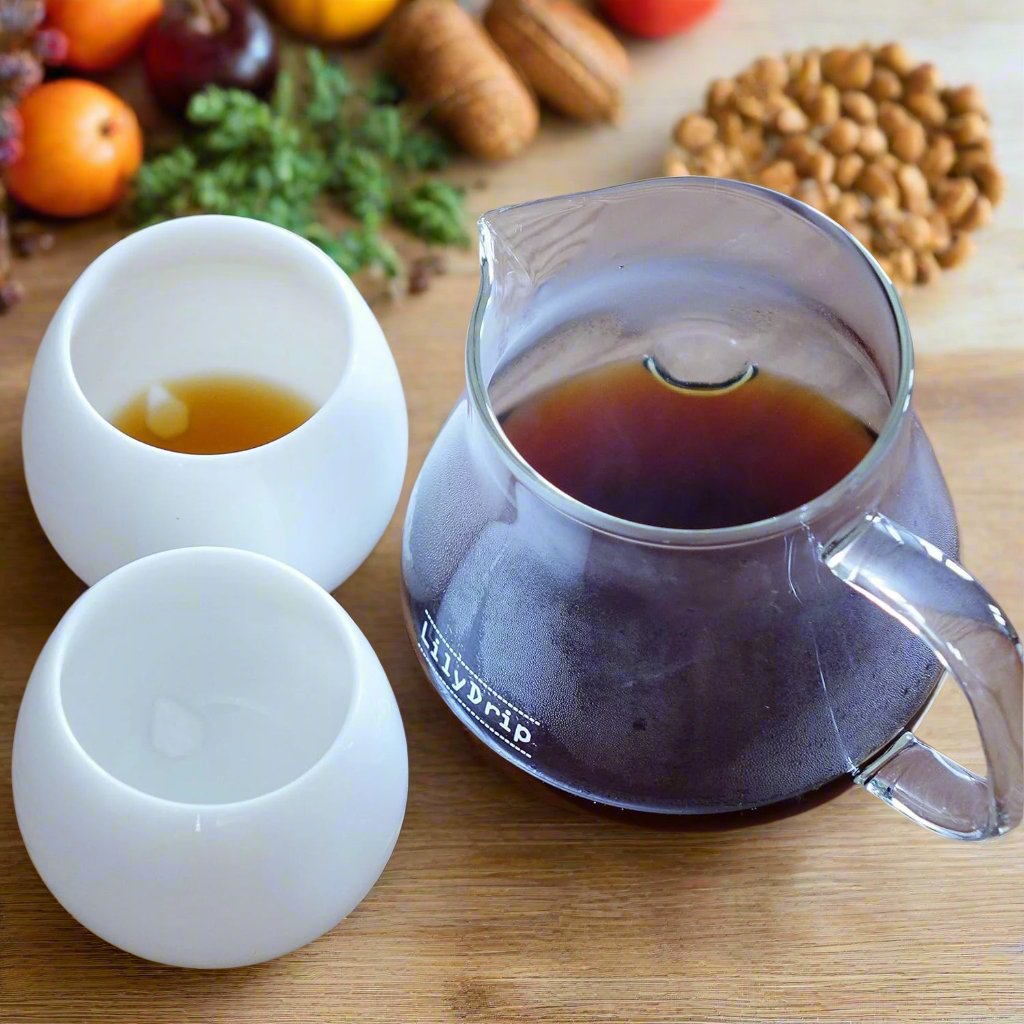 Pour-Over Coffee Server Set, Handmade Glass