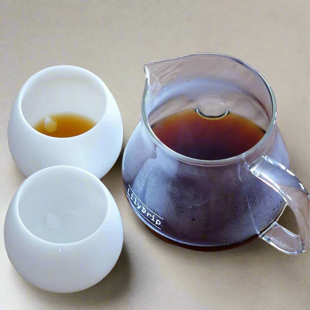 Pour-Over Coffee Server Set, Handmade Glass