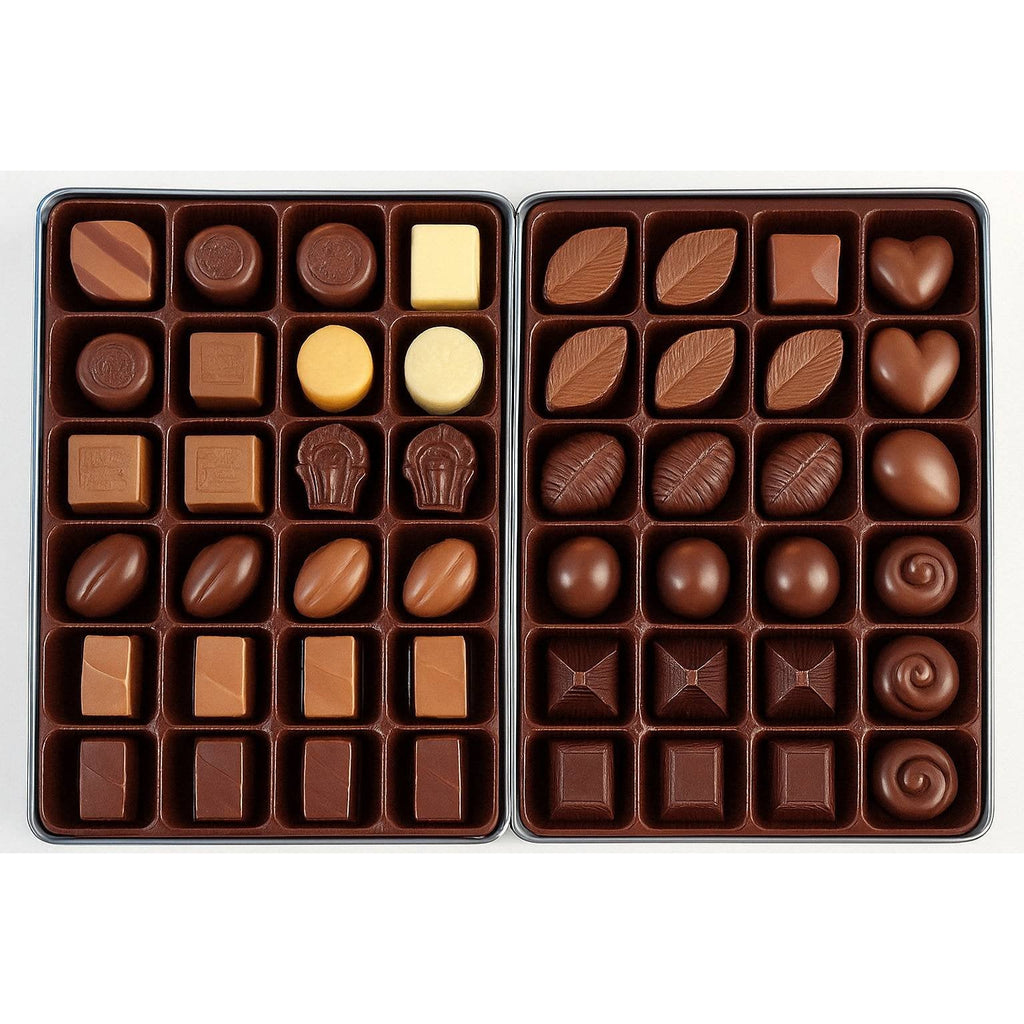 Sugar-Free Belgian Chocolate Truffles Gift Box, 48 Pieces