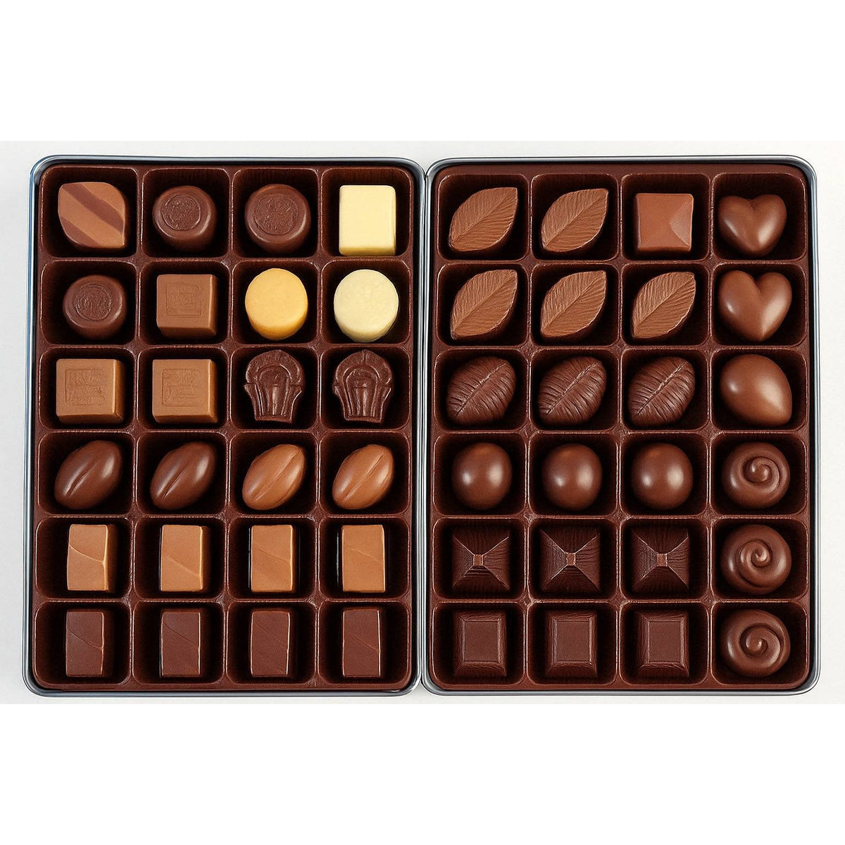 Sugar-Free Belgian Chocolate Truffles Gift Box, 48 Pieces