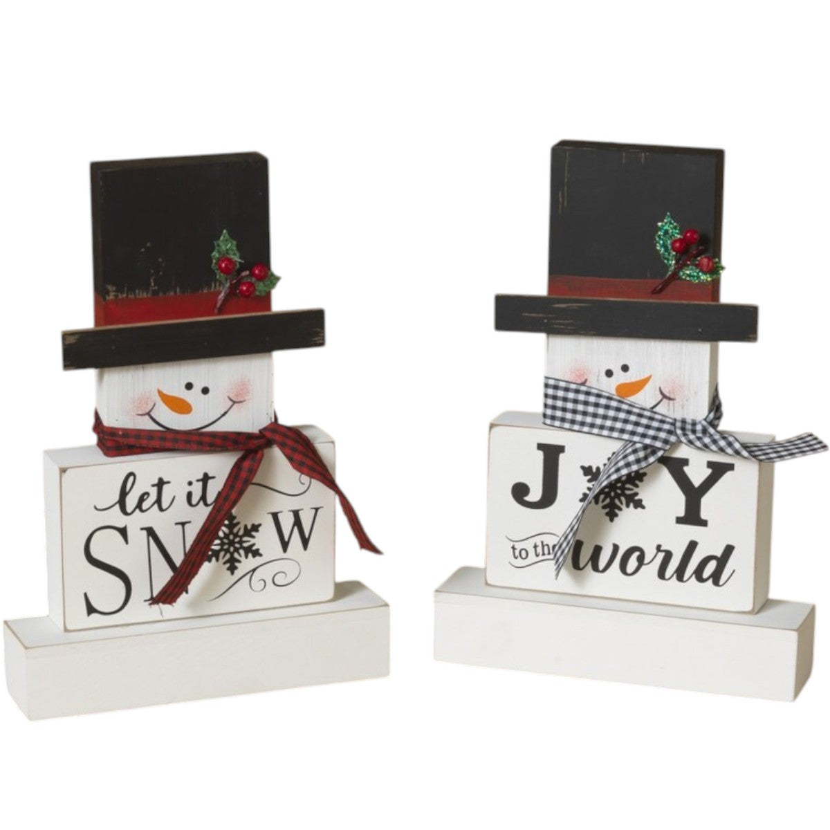 Snowman Block Decor -