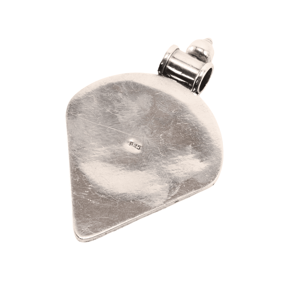 Large Sterling Silver Artisan Statement Pendant - 73mm