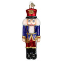 Blue Coat Soldier Nutcracker Glass Ornament