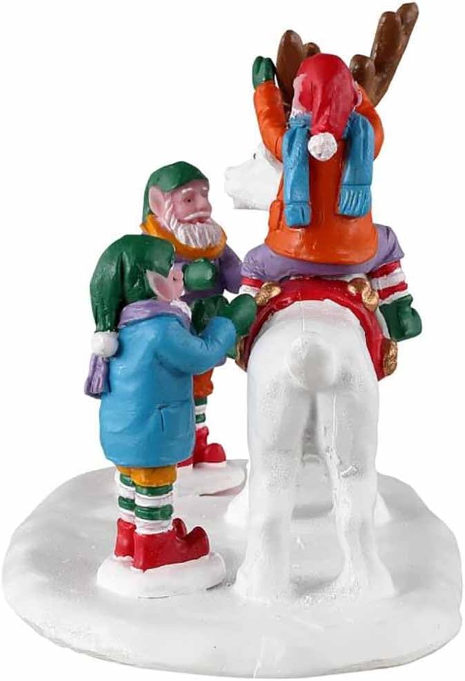 Reindeer Snowman Figurine