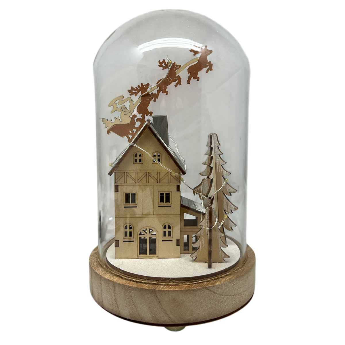 Illuminated Winter Village Domes -