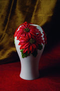 Poinsettia Table Vase