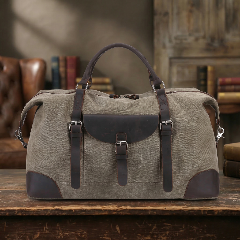 Canvas Duffle Bag ,Travel Duffel Bags, Canvas Weekender Bag