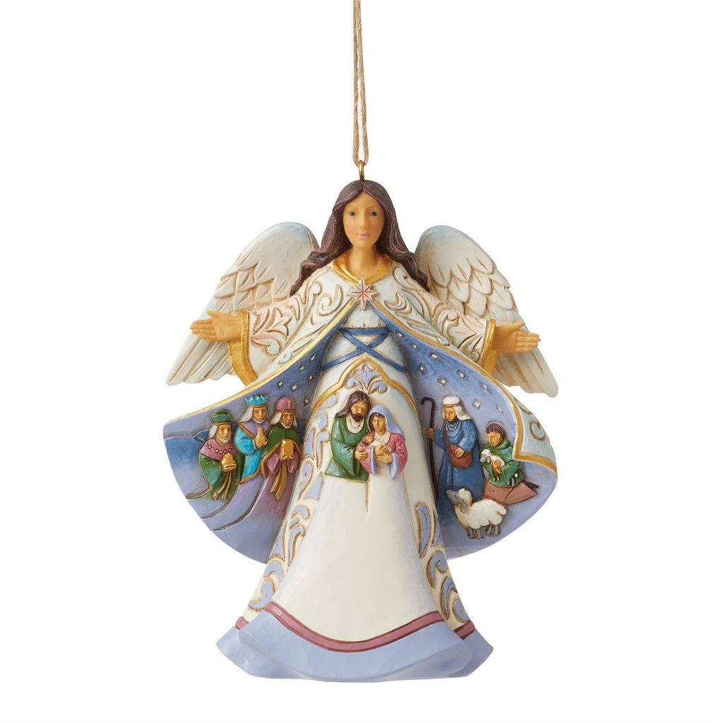 Angel Nativity Scene Coat Ornament