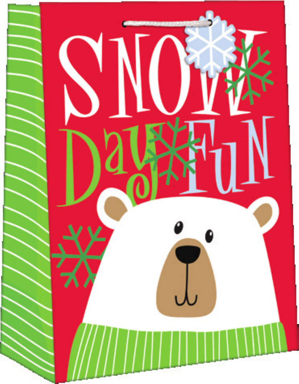 Medium Sized Juvenile Giftbag - Holly Jolly