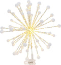 Starburst Cool White Christmas Tree Topper - 14 Inch
