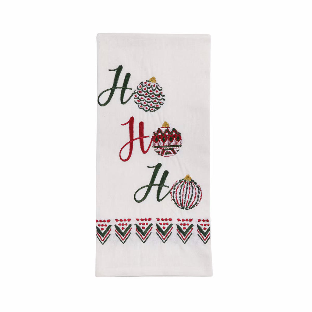 Winter Moment Embroidered Decorative Dishtowel