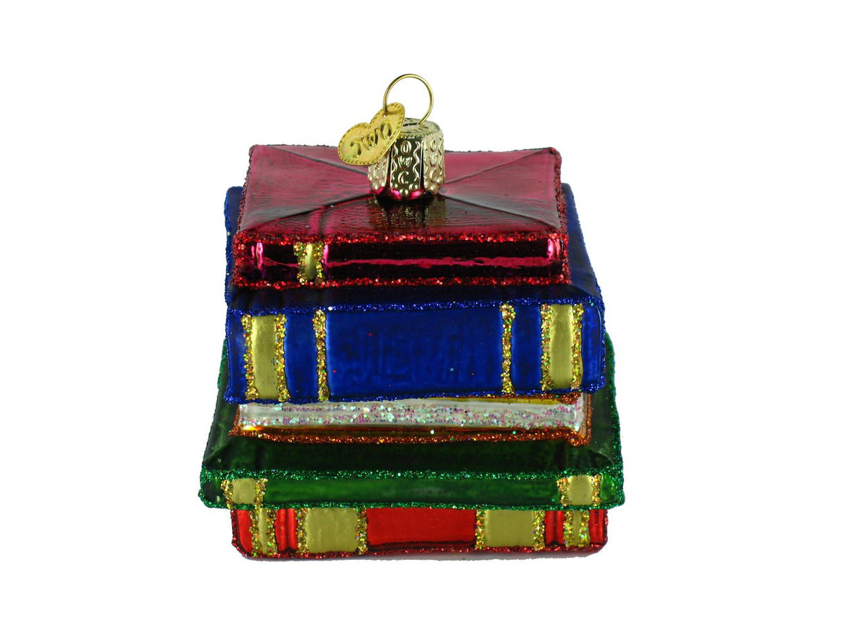 Old World Christmas Stack Of Books