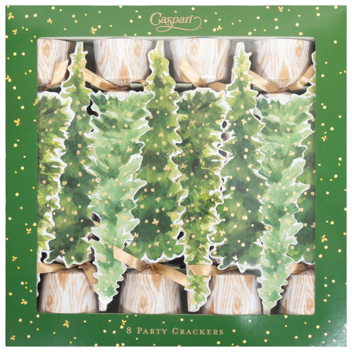 White Christmas 10" Luxury Cone Crackers - 8 per box