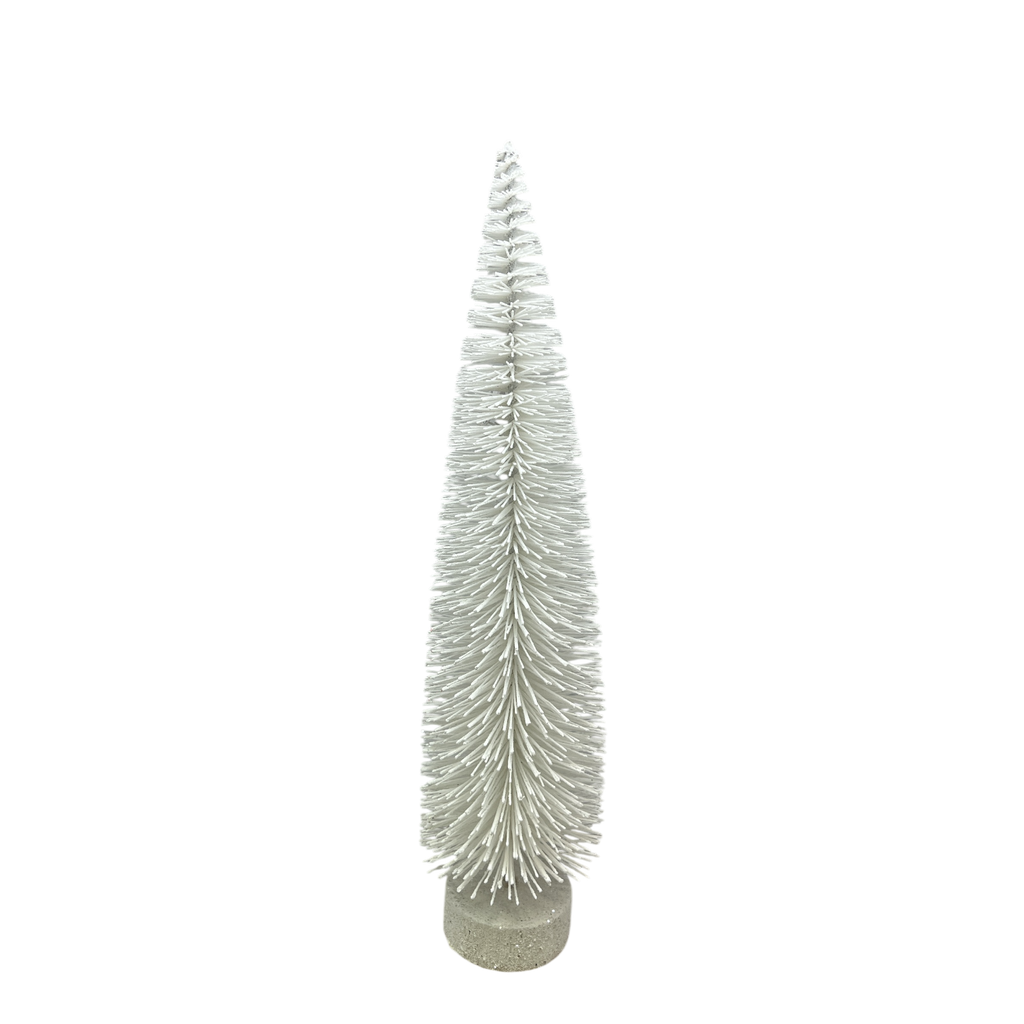 Holiday White Bottle Brush Tree