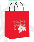 Kraft Large Christmas Gift Bag - Season's Greetings