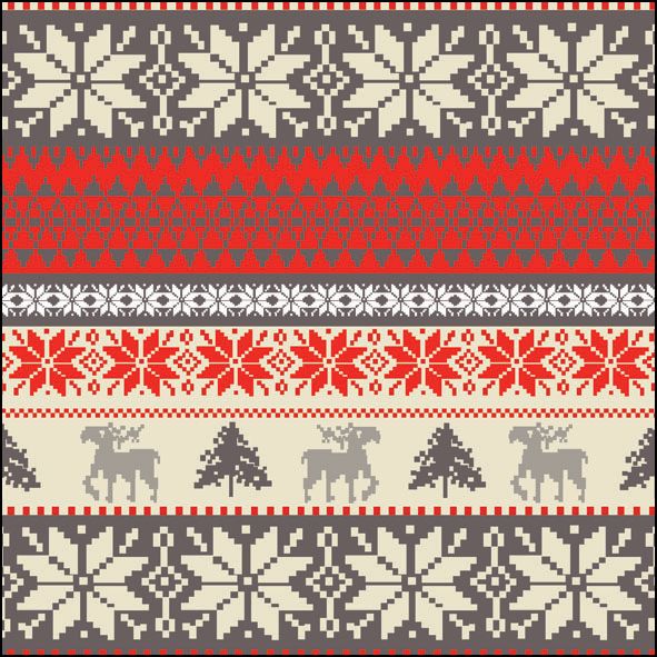 Paper Lunch Napkin - Nordic Winter - Cream