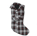 Plaid Lumberjack Shirt Stocking - Black