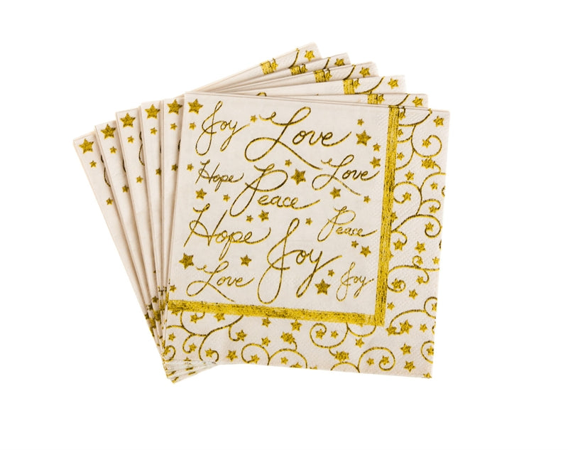 Starlit Winter Paper Cocktail Napkin