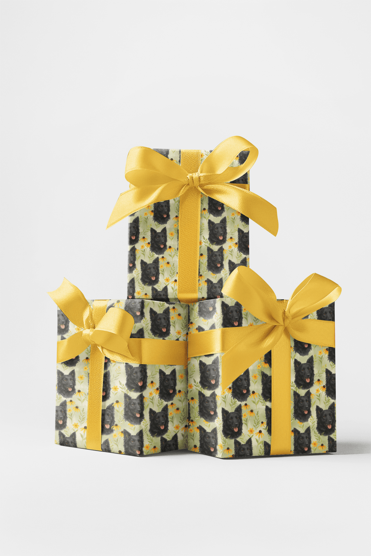Golden Glow Pup Wrapping Paper