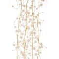 Pearl Beads With Gold Wire Garland - 5 Foot