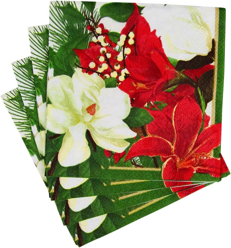 Christmas Garden Napkin Cocktail