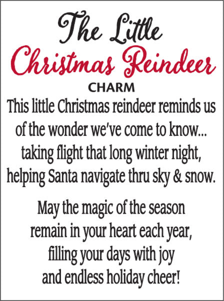 The Little Christmas Reindeer Charm