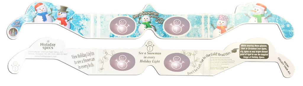 3D Glasses - Snowman