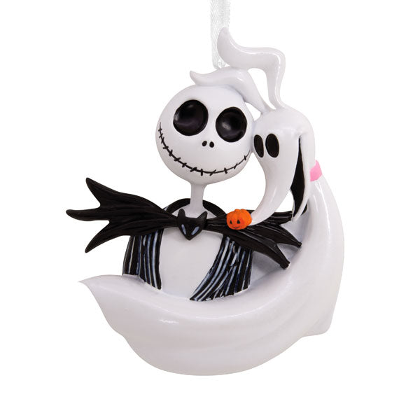Tim Burton's The Nightmare Before Christmas Jack Skellington and Zero Ornament