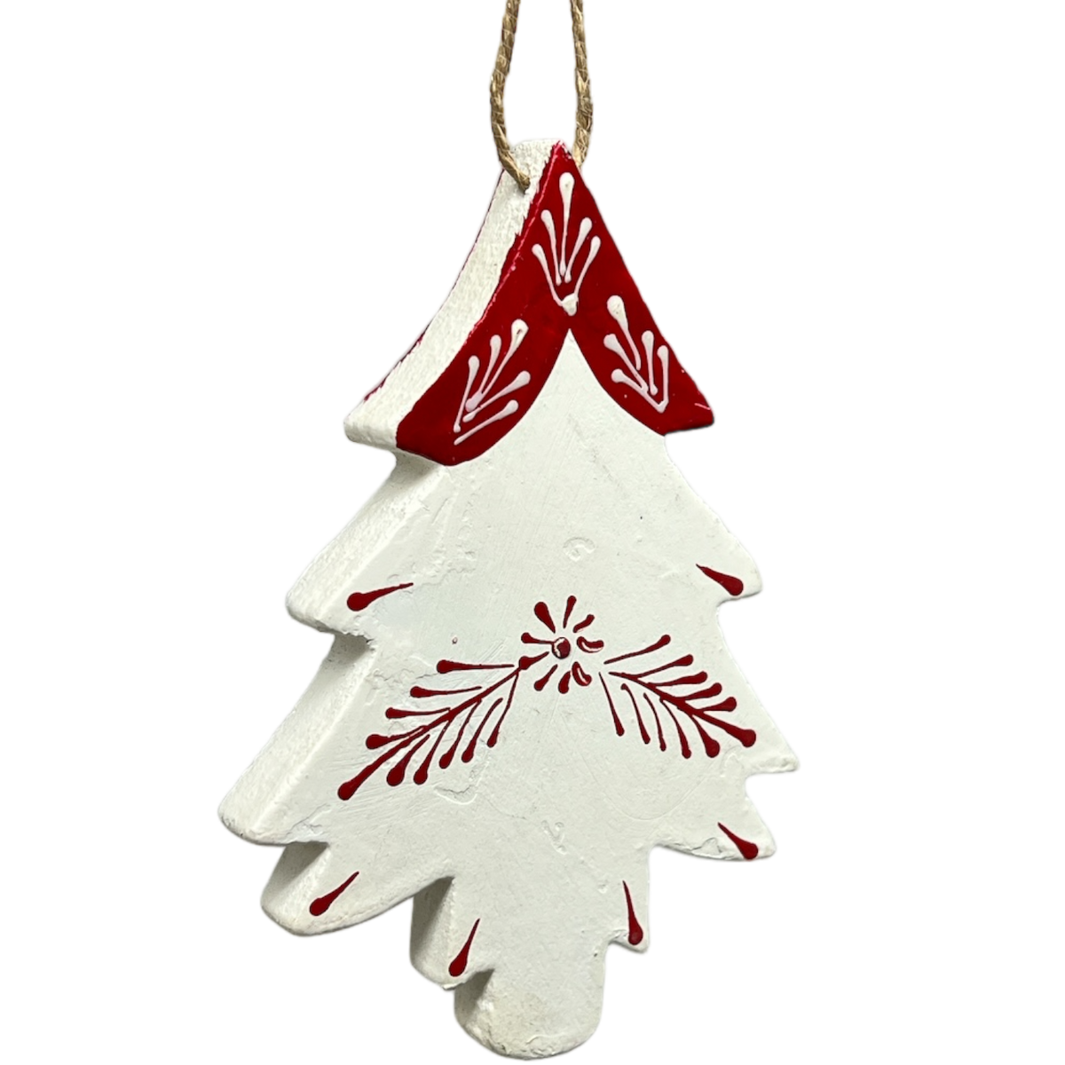Scandi Holiday White Tree Ornament