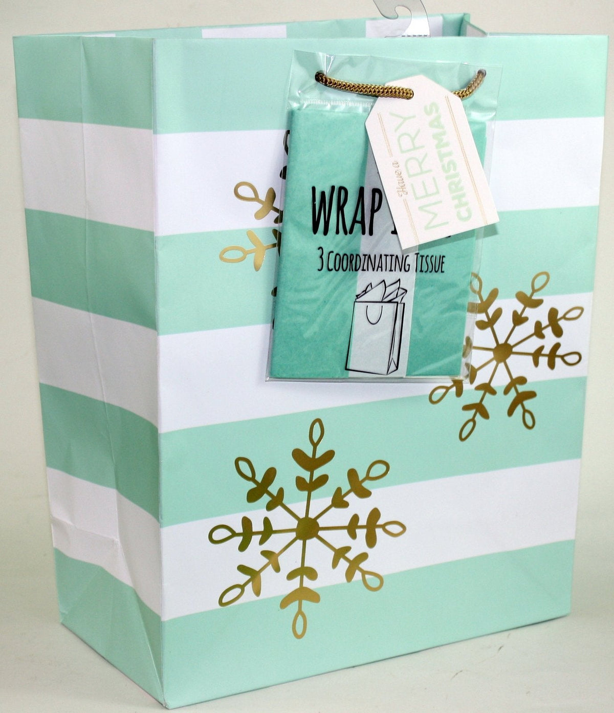 Traditional Gift Bag With Matching Tissue - Holiday Cheer Large