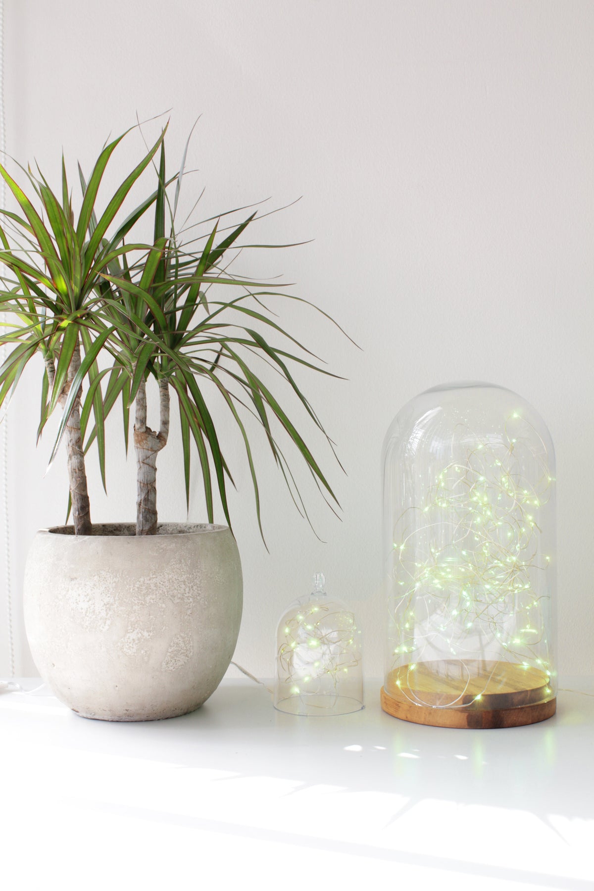 20 LED Silver Copper Fairy Lights - Battery Operated