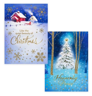 Snowy Scenes Dual Pack Christmas Boxed Cards