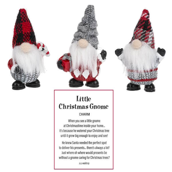 Little Christmas Gnome Pocket Charm Figurine -
