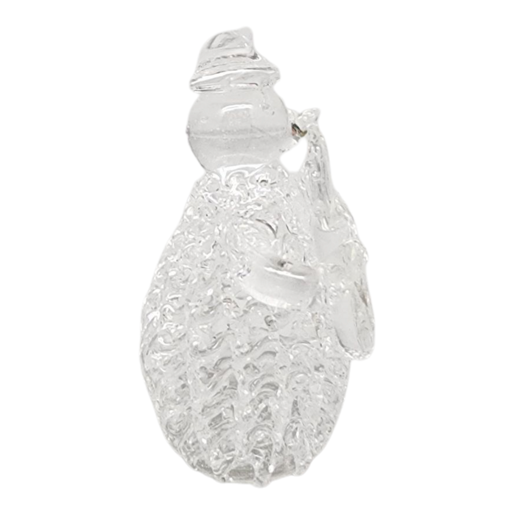 Spunglass Snowman Figurine