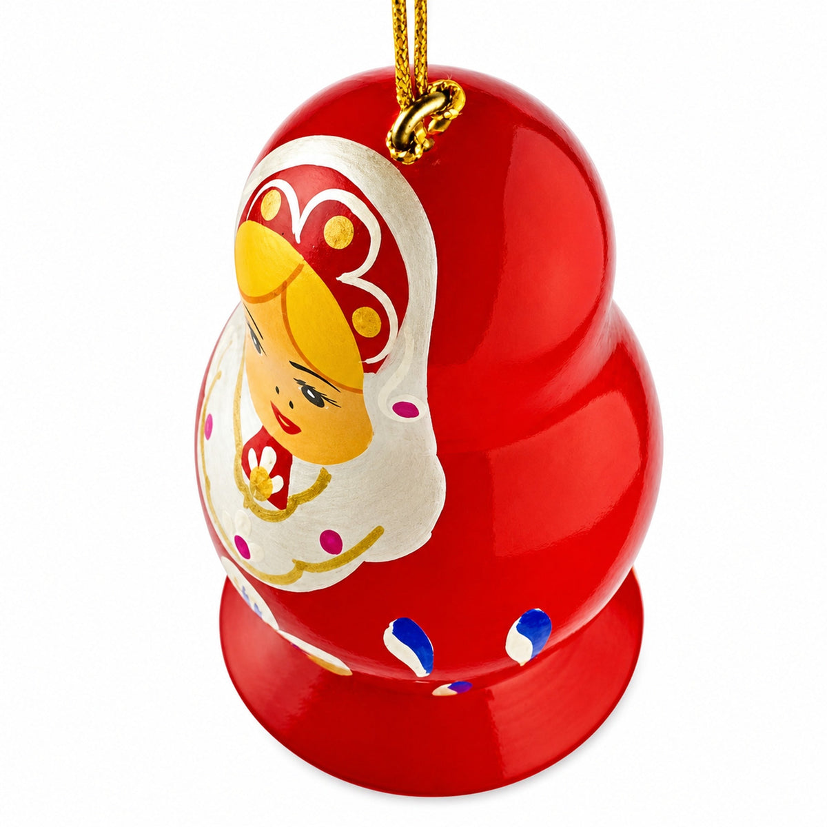 6 Wooden Dolls Christmas Ornaments