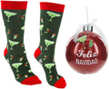 4" Ornament with Holiday Socks - Feliz Navidad